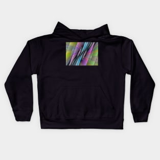 Geometric Futures #14 - Pattern Modular Synth Glitch Artwork Kids Hoodie